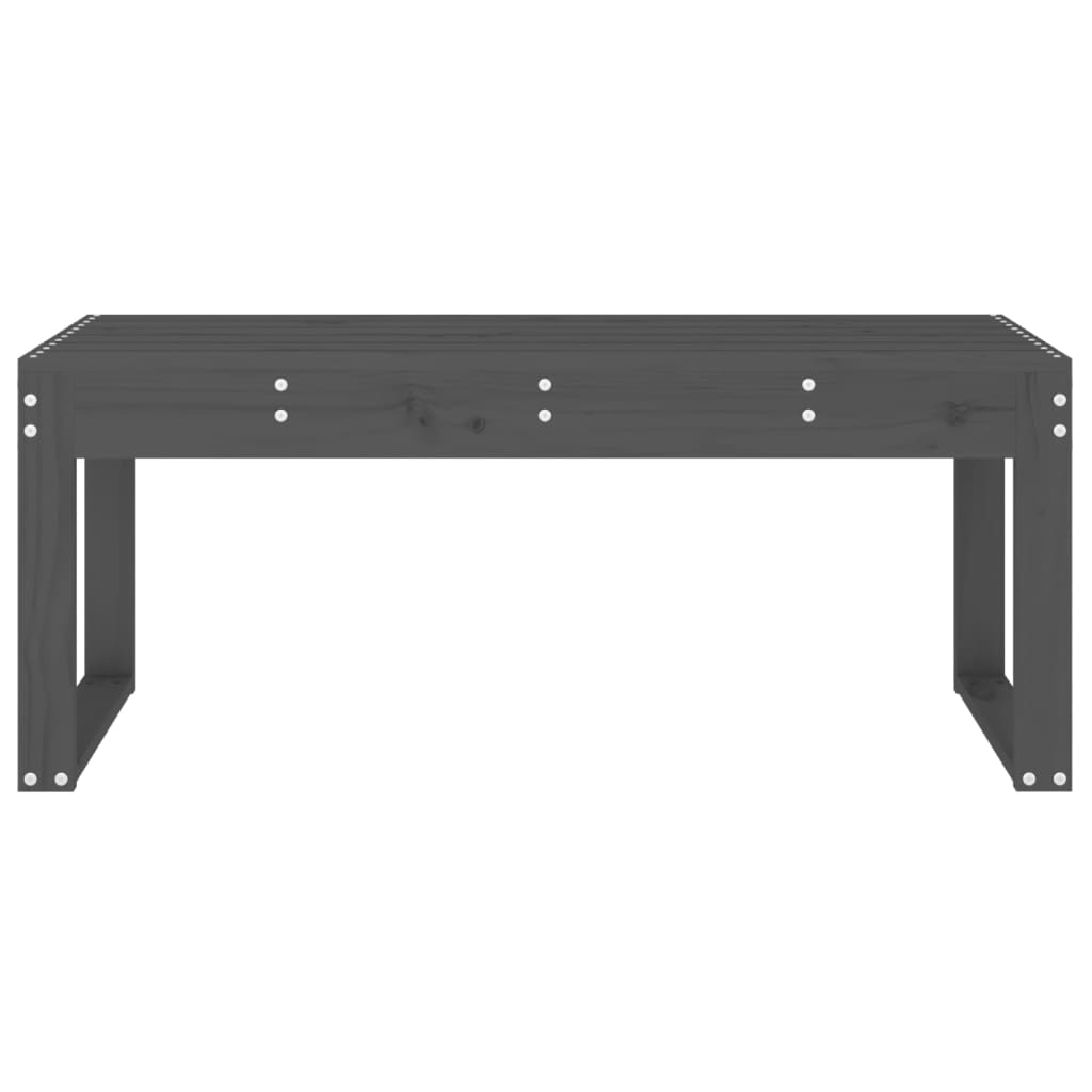 Vrtna klupa siva 110 x 38 x 45 cm od masivne borovine
