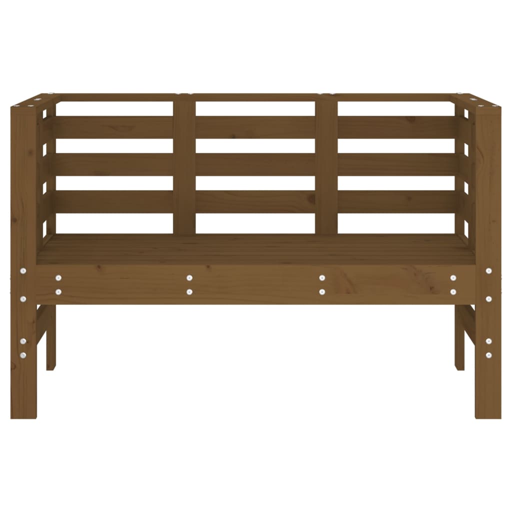 Vrtna klupa smeđa boja meda 111,5x53x71 cm od masivne borovine