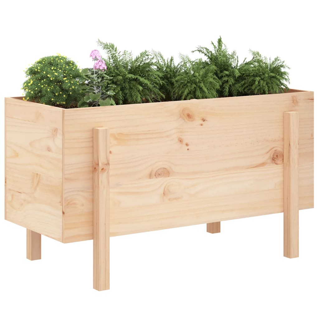 Povišena vrtna gredica 101 x 50 x 57 cm od masivne borovine
