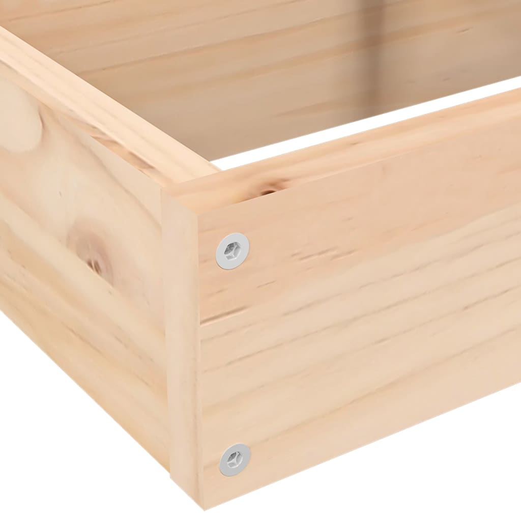 Vrtna sadilica s 4 razine 80,5 x 79 x 36 cm od masivne borovine