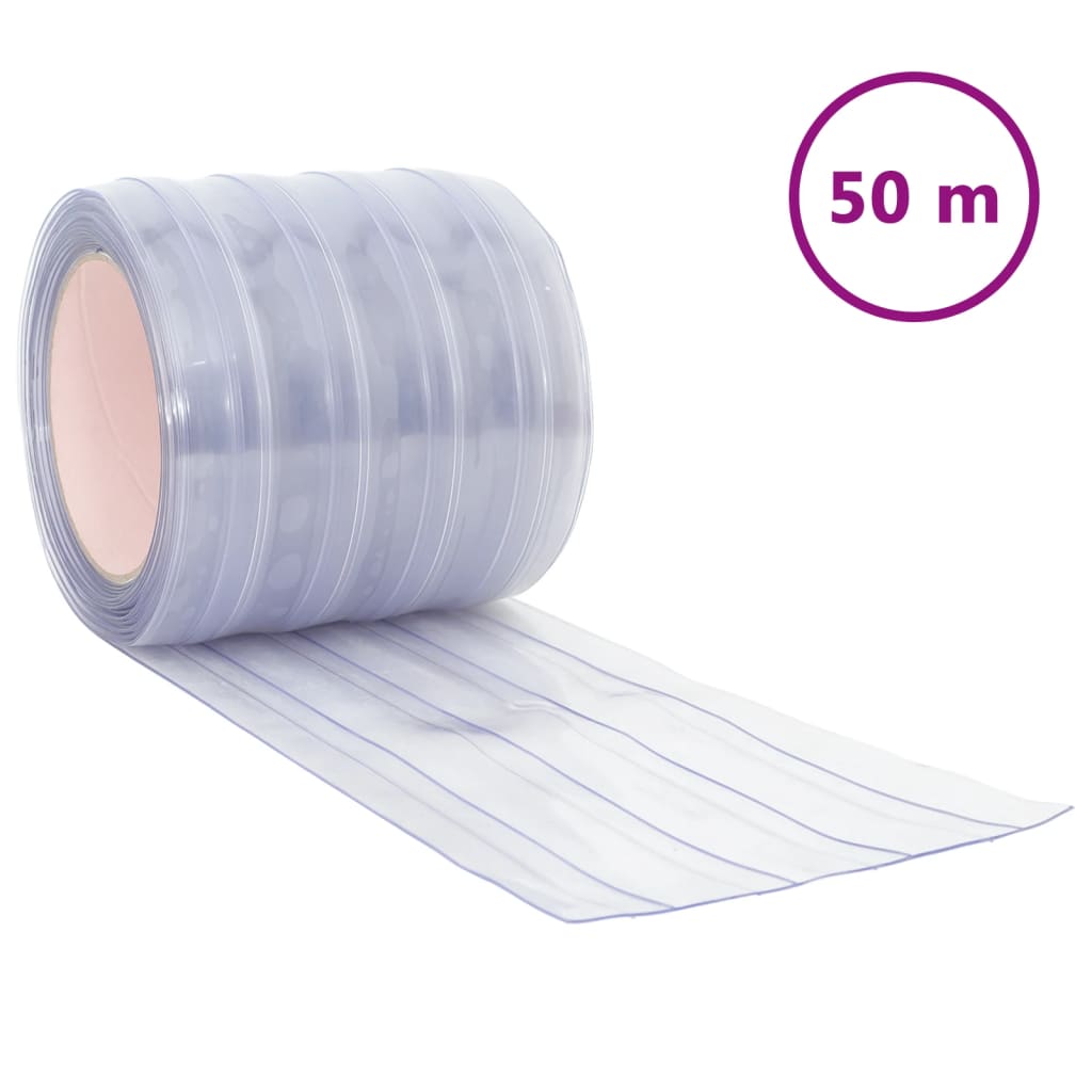 Prozirna zavjesa za vrata 200 mm x 1,6 mm 50 m PVC