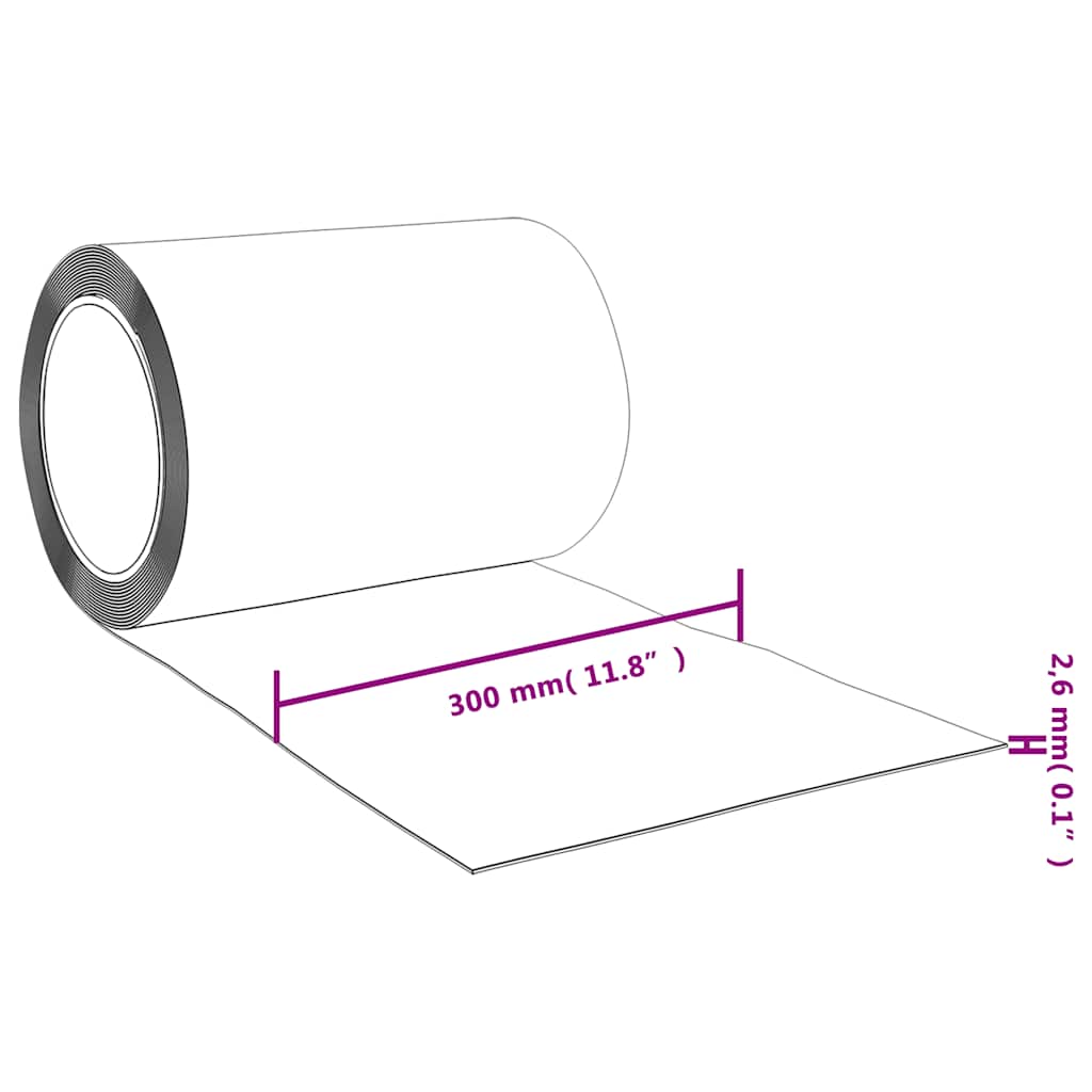 Zavjesa za vrata crvena 300 mm x 2,6 mm 25 m PVC