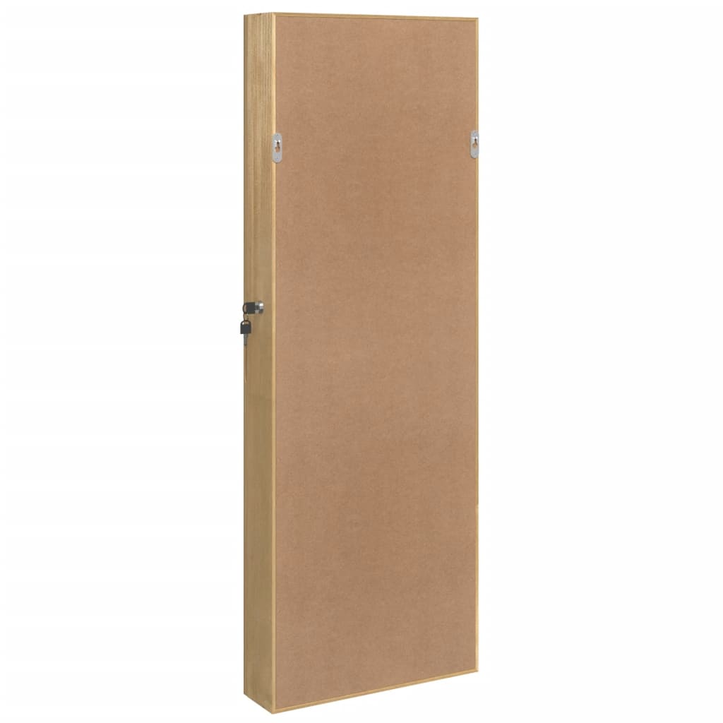 Zidni ormarić za nakit s ogledalom 37,5 x 10 x 106 cm