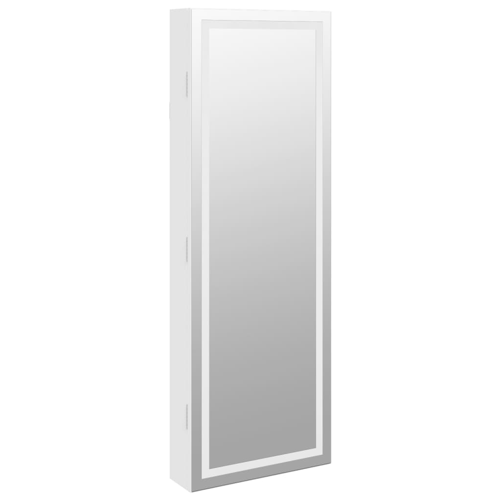 Zidni ormarić za nakit s LED svjetlima