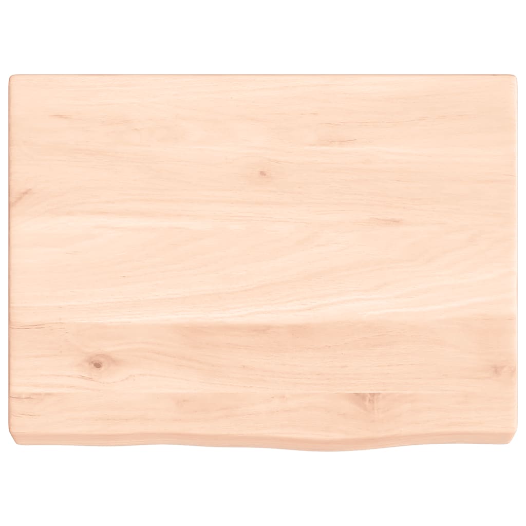 Zidna polica 40x30x(2-4) cm neobrađena masivna hrastovina