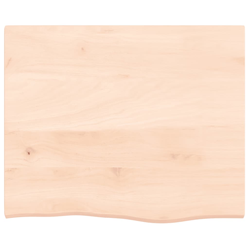 Zidna polica 60 x 50 x 2 cm od neobrađene masivne hrastovine