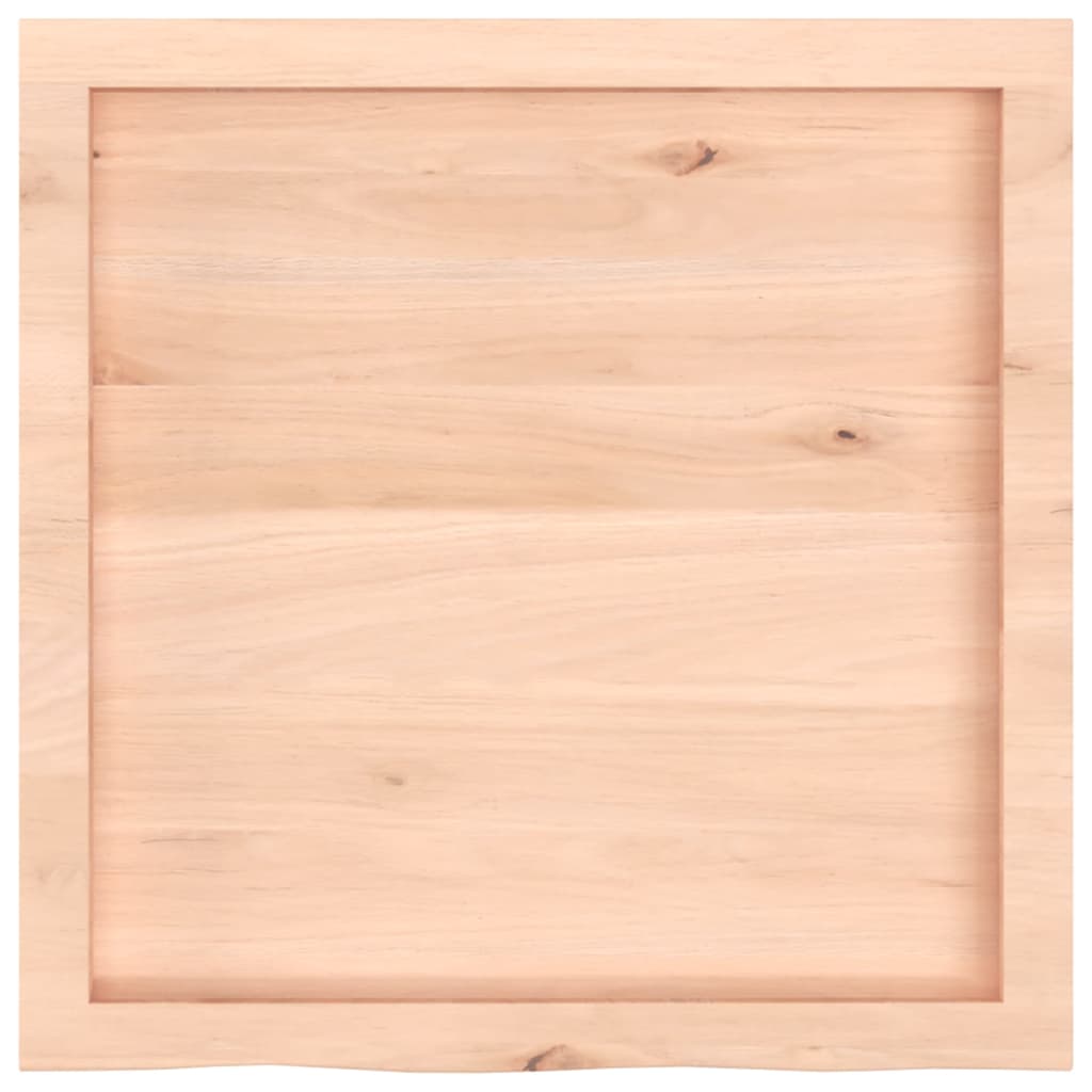 Zidna polica 60x60x(2-6) cm neobrađena masivna hrastovina