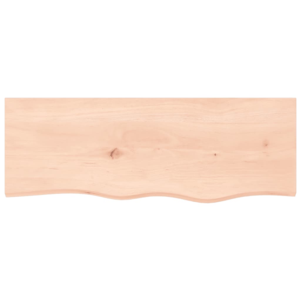 Zidna polica 80x30x(2-6) cm neobrađena masivna hrastovina