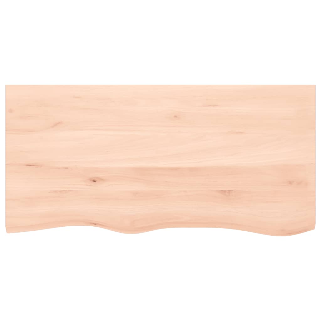 Zidna polica 100x50x(2-6) cm neobrađena masivna hrastovina