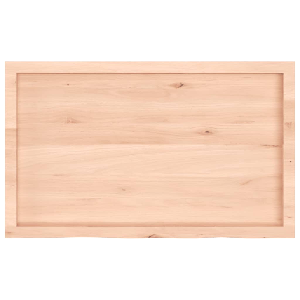 Zidna polica 100x60x(2-4) cm neobrađena masivna hrastovina
