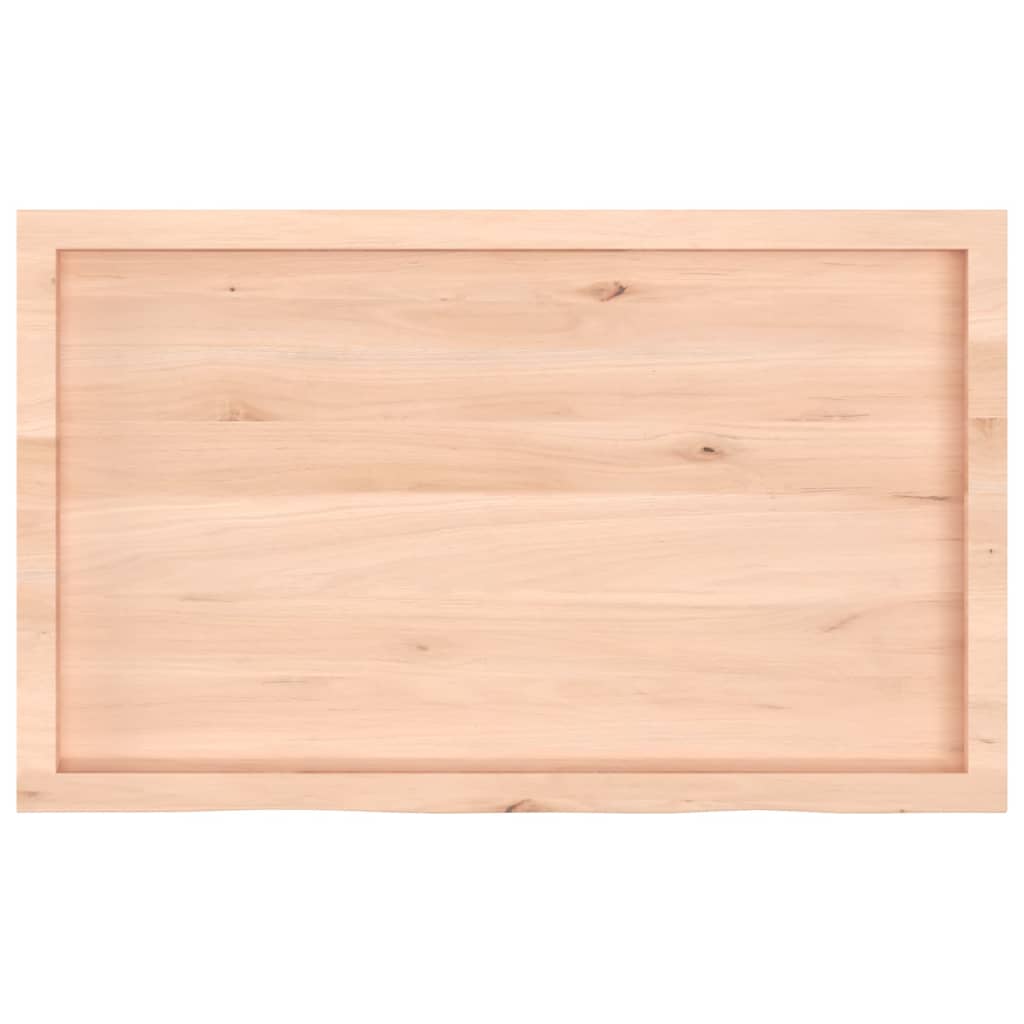Zidna polica 100x60x(2-6) cm neobrađena masivna hrastovina