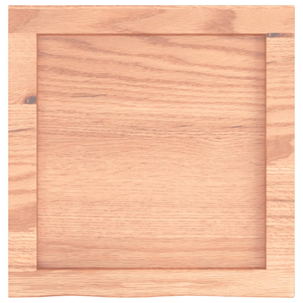 Zidna polica svjetlosmeđa 40x40x(2-4) cm obrađena hrastovina