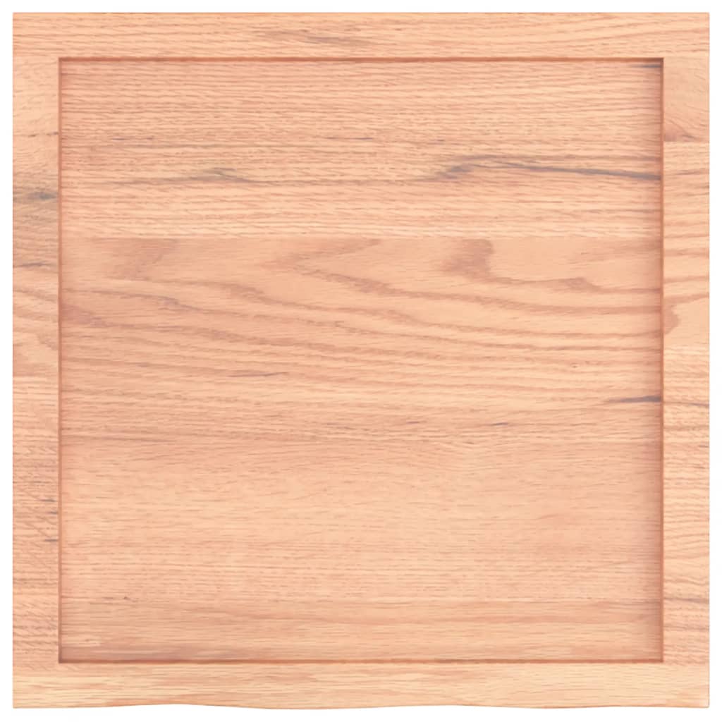 Zidna polica svjetlosmeđa 60x60x(2-4) cm obrađena hrastovina