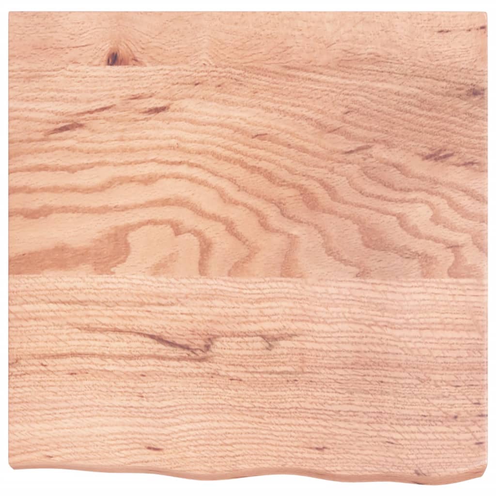 Zidna polica svjetlosmeđa 60x60x(2-6) cm obrađena hrastovina