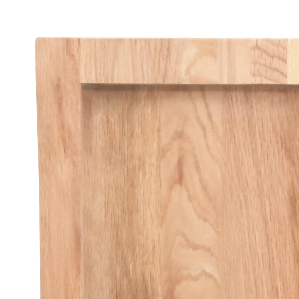Zidna polica svjetlosmeđa 100x40x(2-4) cm obrađena hrastovina