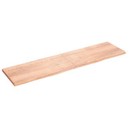 Zidna polica svjetlosmeđa 200x50x(2-4) cm obrađena hrastovina