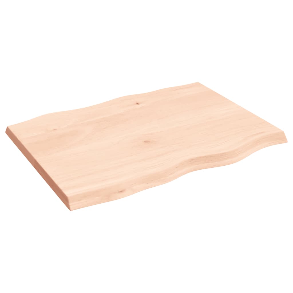 Stolna ploča 80x60x(2-4) cm od hrastovine sa živim rubom