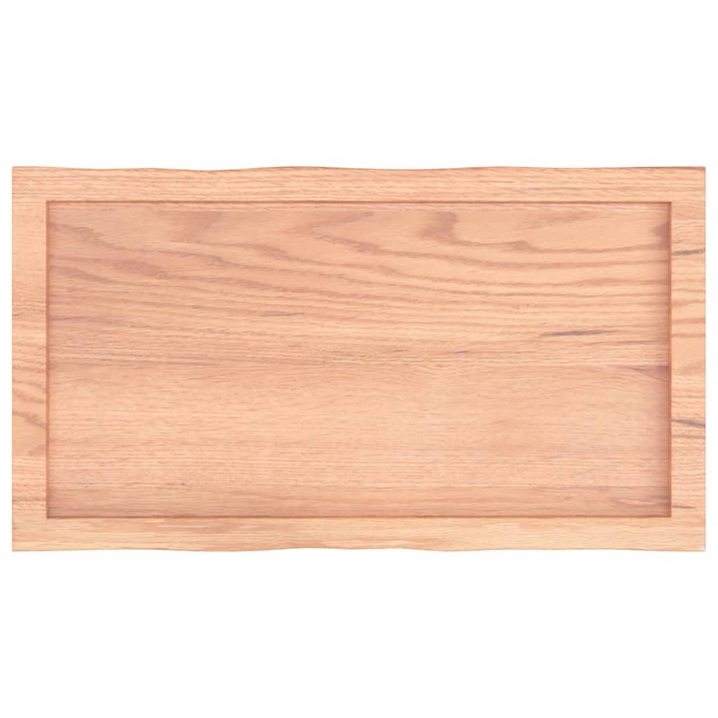 Stolna ploča svjetlosmeđa 80x40x(2-4) cm obrađena hrastovina