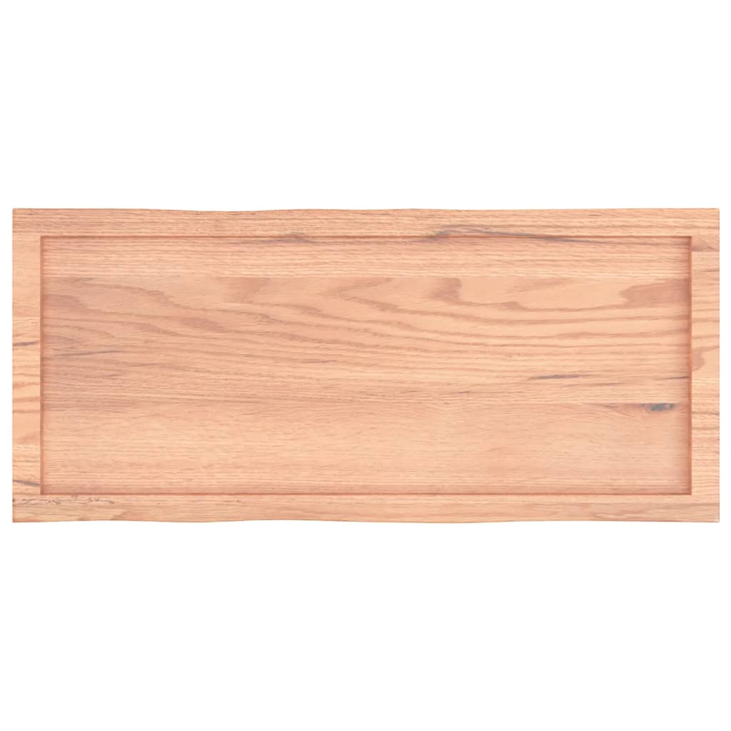 Stolna ploča svjetlosmeđa 100x40x(2-6) cm obrađena hrastovina