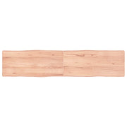 Stolna ploča svjetlosmeđa 180x40x(2-4) cm obrađena hrastovina