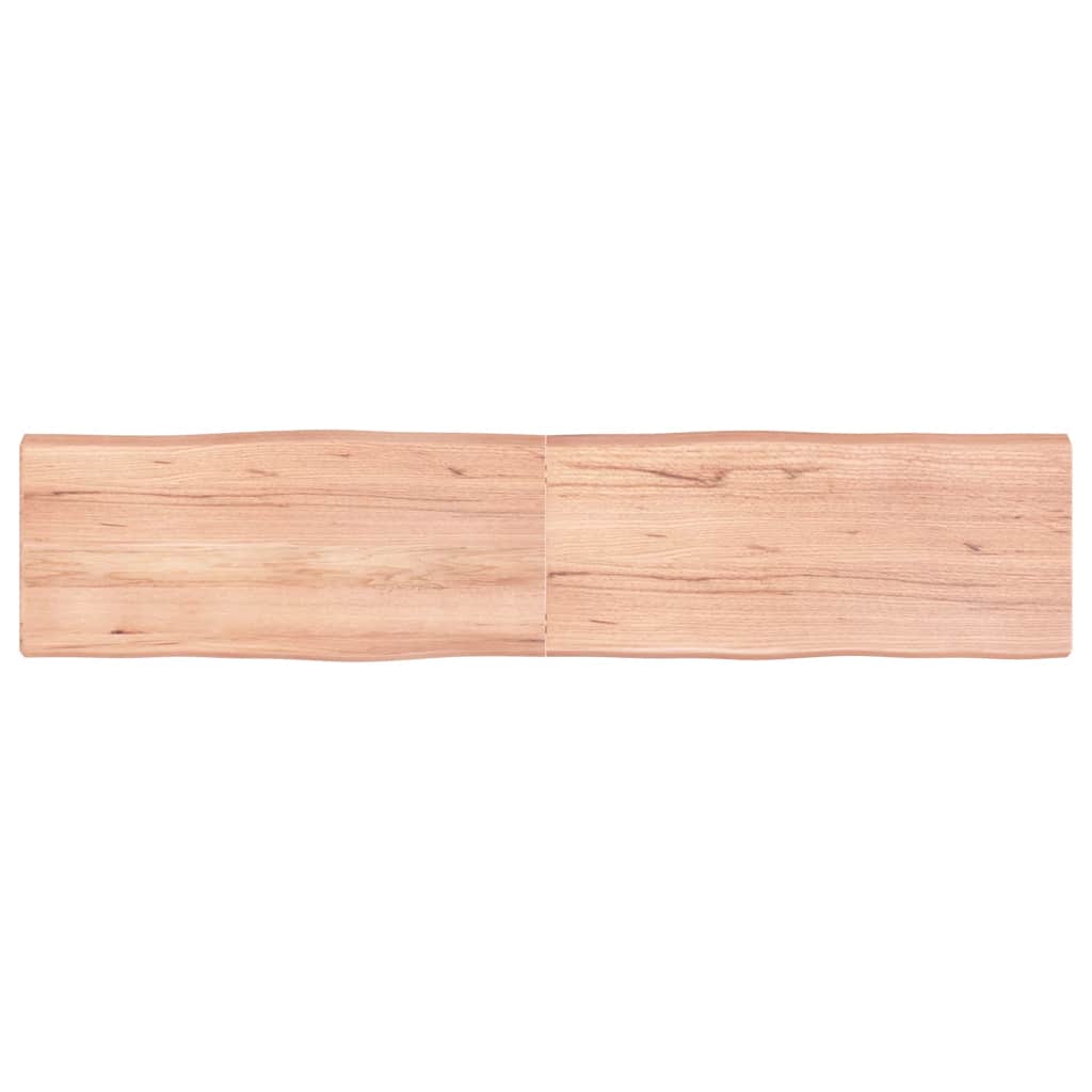 Stolna ploča svjetlosmeđa 180x40x(2-6) cm obrađena hrastovina