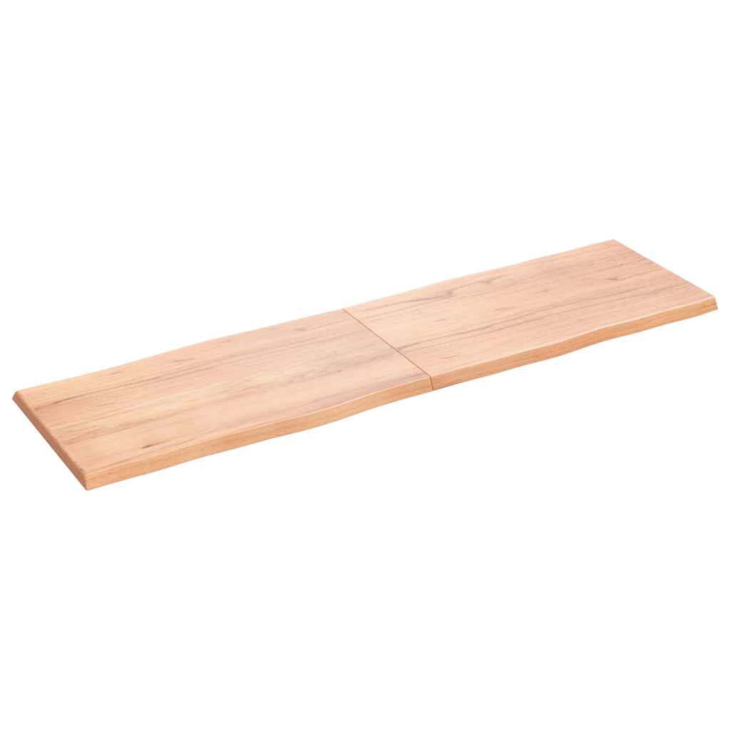 Stolna ploča svjetlosmeđa 180x50x(2-4) cm obrađena hrastovina