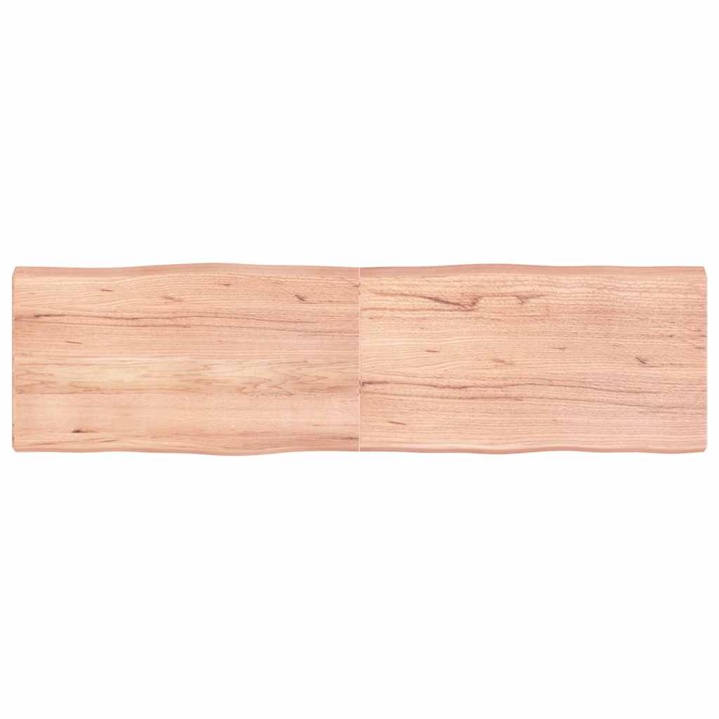 Stolna ploča svjetlosmeđa 180x50x(2-6) cm obrađena hrastovina
