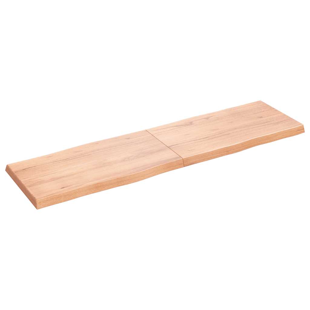 Stolna ploča svjetlosmeđa 180x50x(2-6) cm obrađena hrastovina