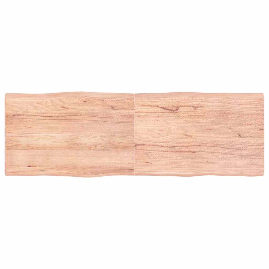 Stolna ploča svjetlosmeđa 180x60x(2-4) cm obrađena hrastovina