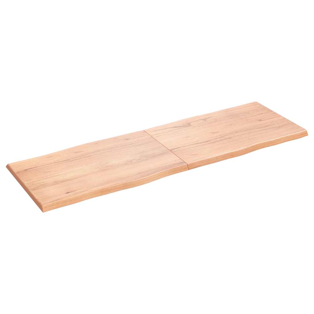 Stolna ploča svjetlosmeđa 180x60x(2-4) cm obrađena hrastovina