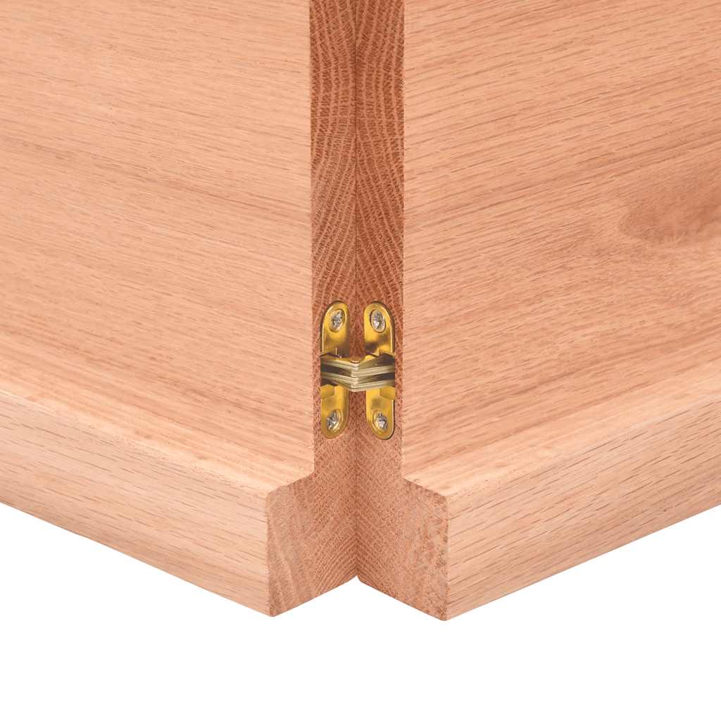 Stolna ploča svjetlosmeđa 180x60x(2-4) cm obrađena hrastovina