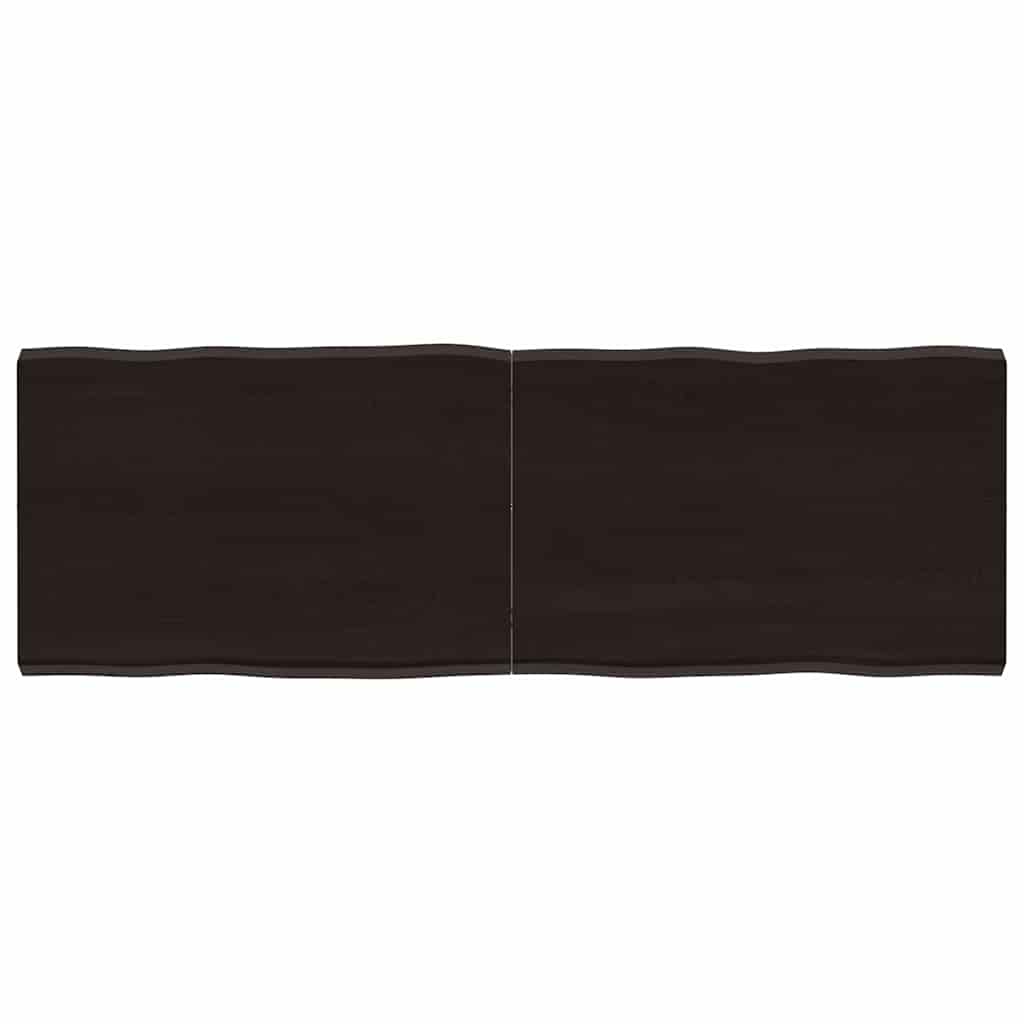 Stolna ploča tamnosmeđa 120x40x(2-4) cm obrađena hrastovina
