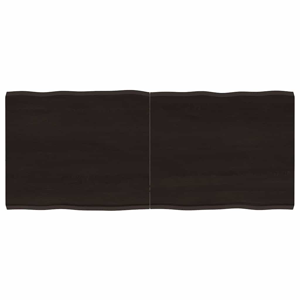 Stolna ploča tamnosmeđa 120x50x(2-4) cm obrađena hrastovina