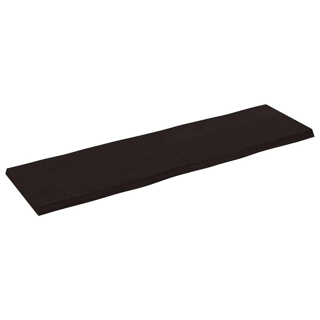 Stolna ploča tamnosmeđa 140x40x(2-4) cm obrađena hrastovina