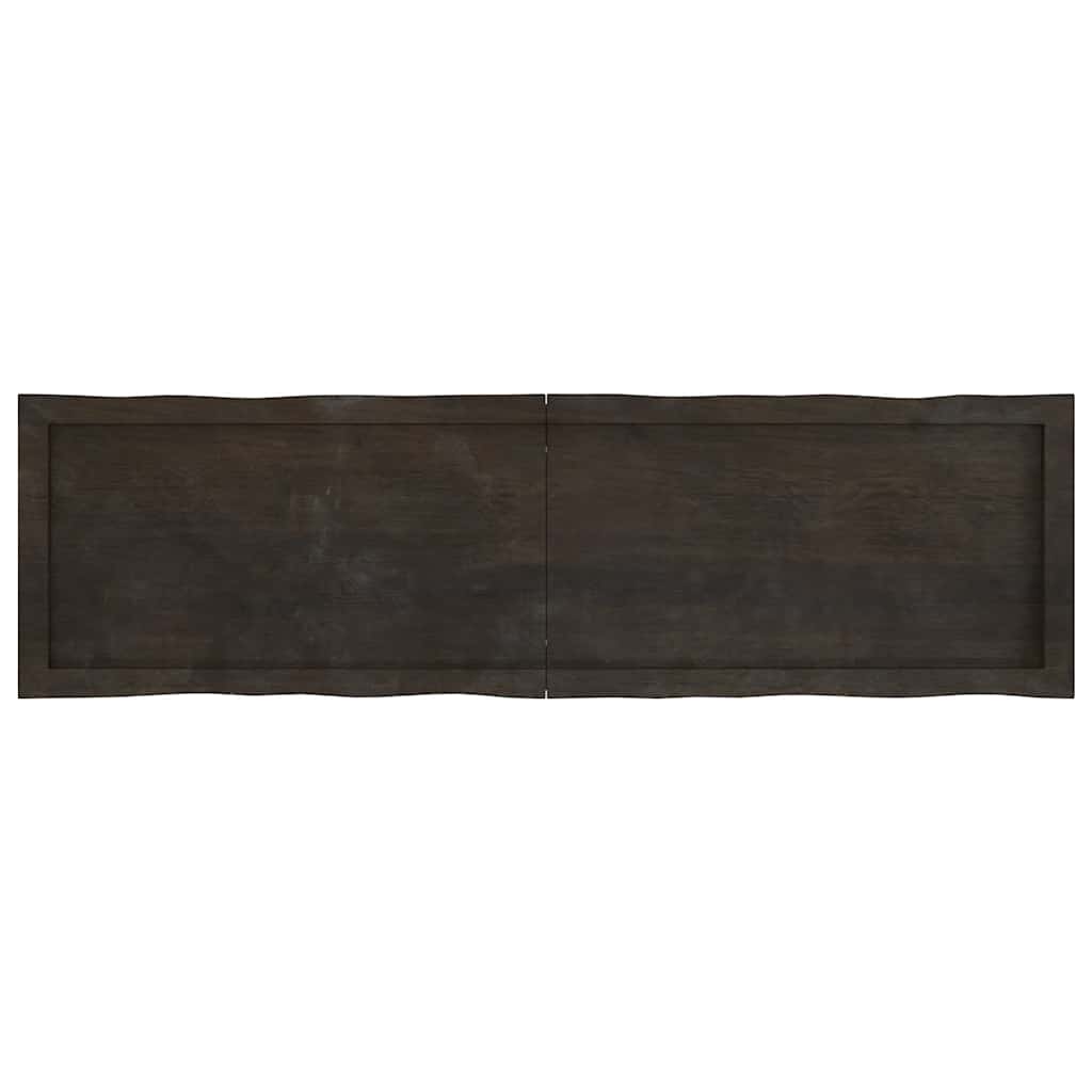 Stolna ploča tamnosmeđa 140x40x(2-4) cm obrađena hrastovina