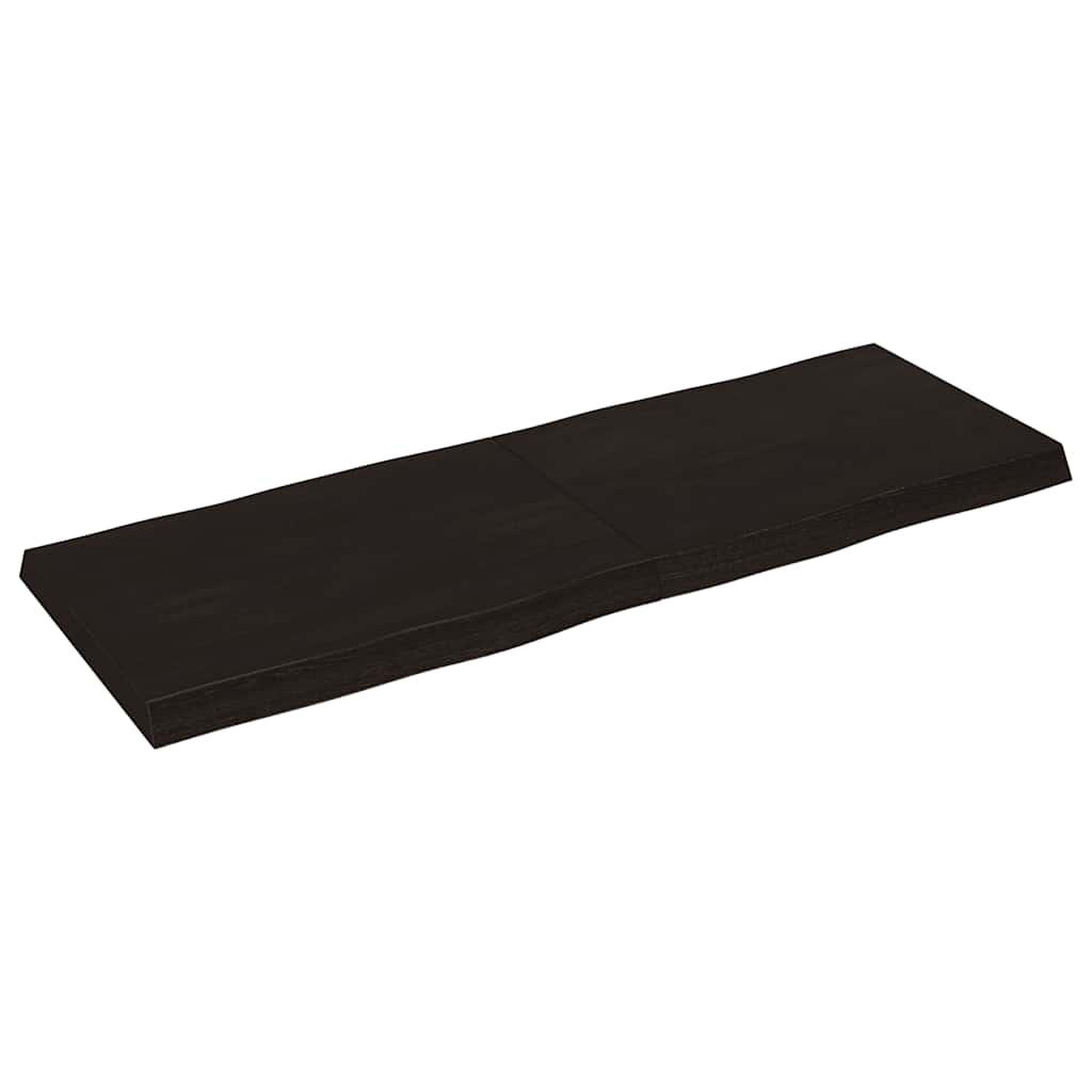 Stolna ploča tamnosmeđa 140x50x(2-6) cm obrađena hrastovina