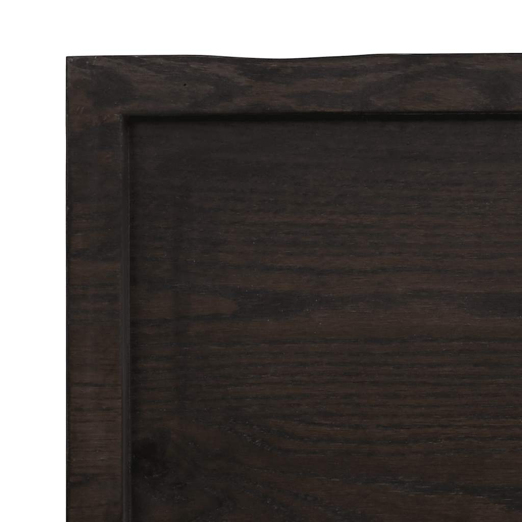 Stolna ploča tamnosmeđa 140x60x(2-4) cm obrađena hrastovina