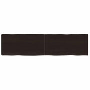 Stolna ploča tamnosmeđa 160x40x(2-6) cm obrađena hrastovina