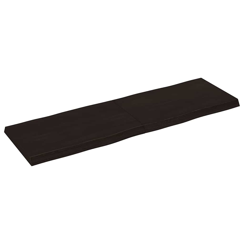 Stolna ploča tamnosmeđa 160x50x(2-6) cm obrađena hrastovina