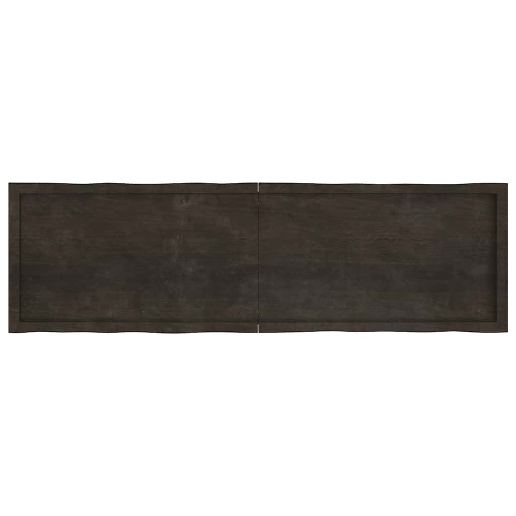 Stolna ploča tamnosmeđa 180x50x(2-6) cm obrađena hrastovina