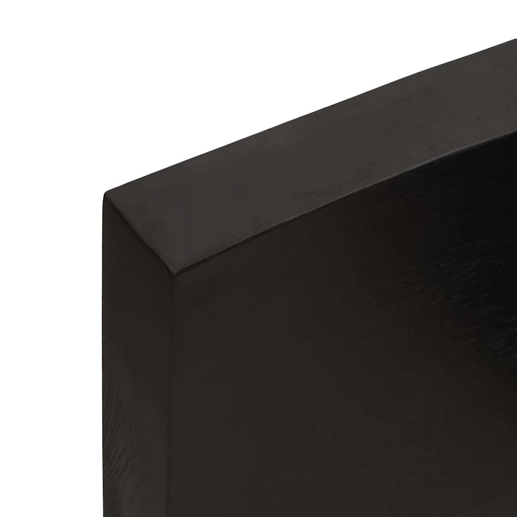 Stolna ploča tamnosmeđa 180x50x(2-6) cm obrađena hrastovina