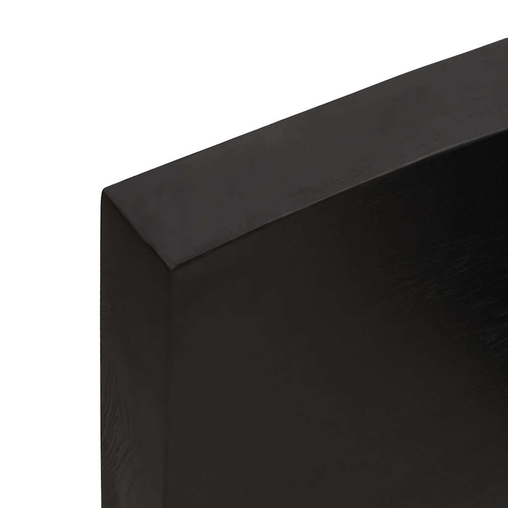 Stolna ploča tamnosmeđa 180x60x(2-6) cm obrađena hrastovina