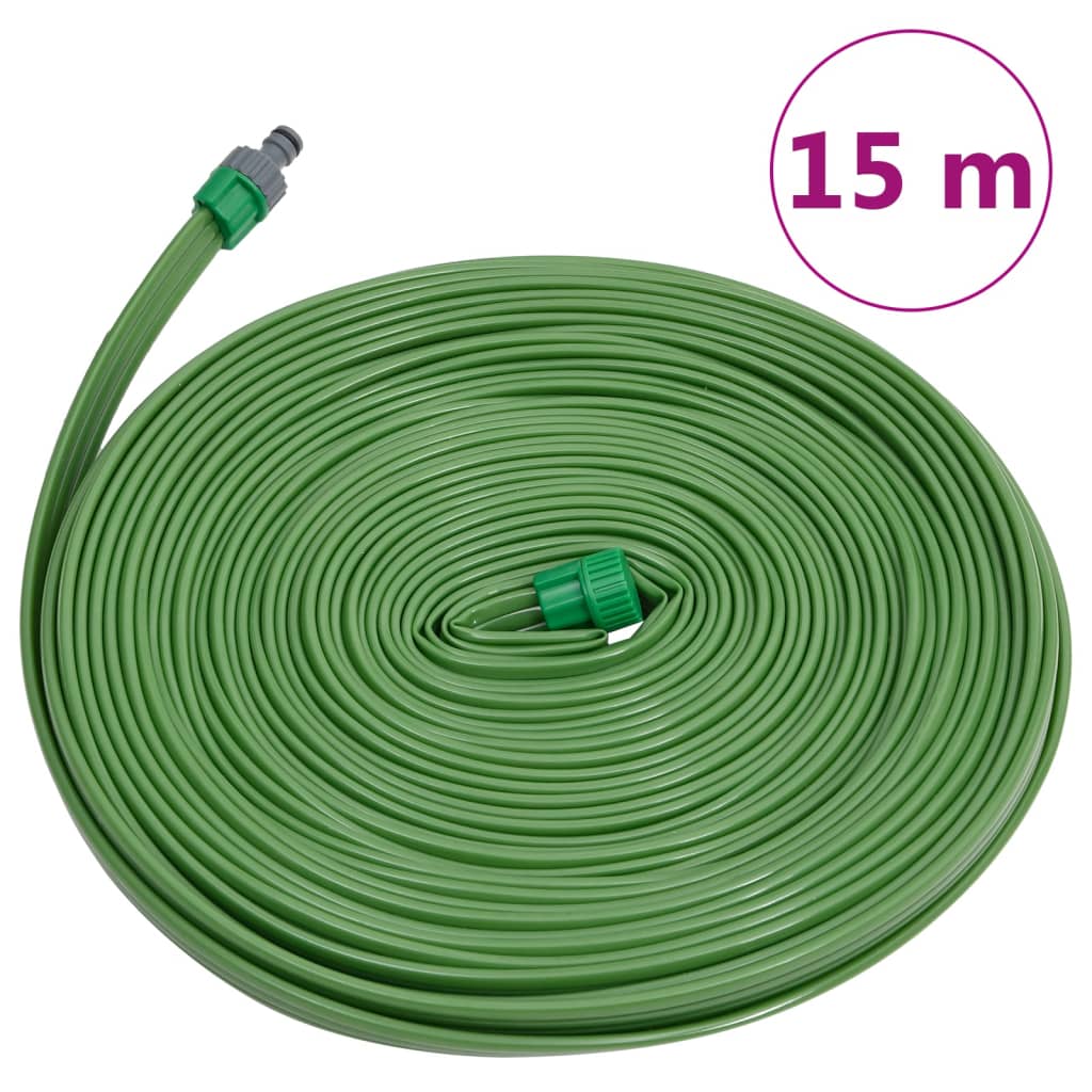 Crijevo za prskalicu s 3 cijevi zeleno 15 m PVC