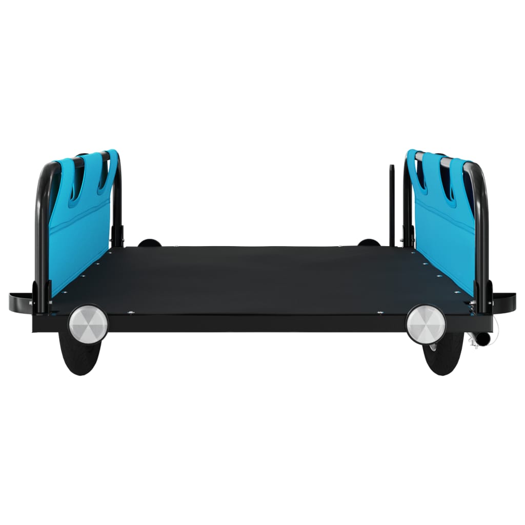 Prikolica za bicikl plava od tkanine Oxford i željeza