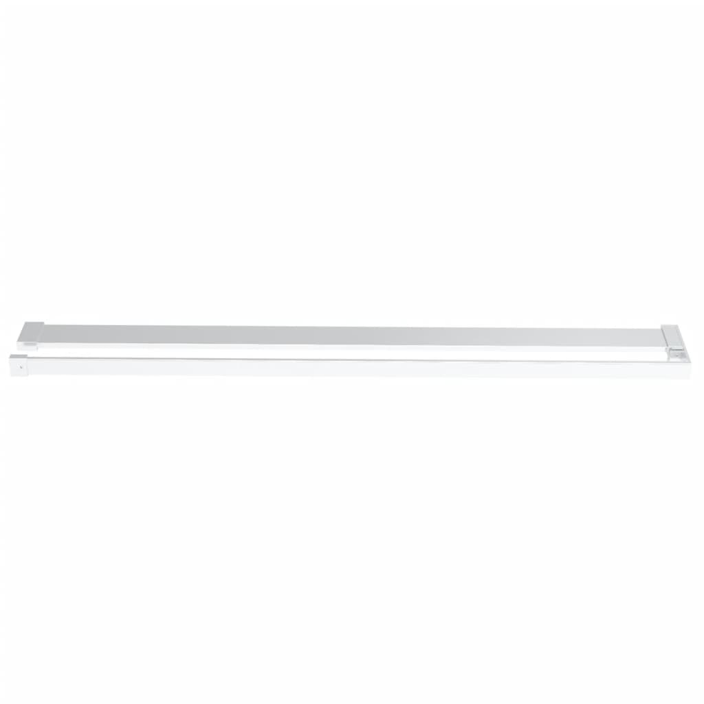 Pregrada za tuš s policom krom 100x195 cm staklo ESG i aluminij