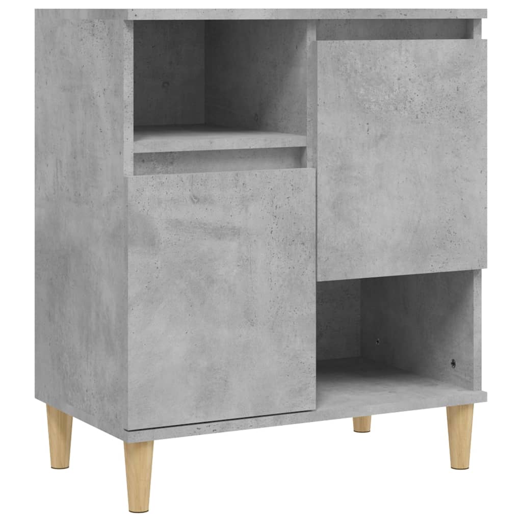 Komode 2 kom siva boja betona 60x35x70 cm od konstruiranog drva