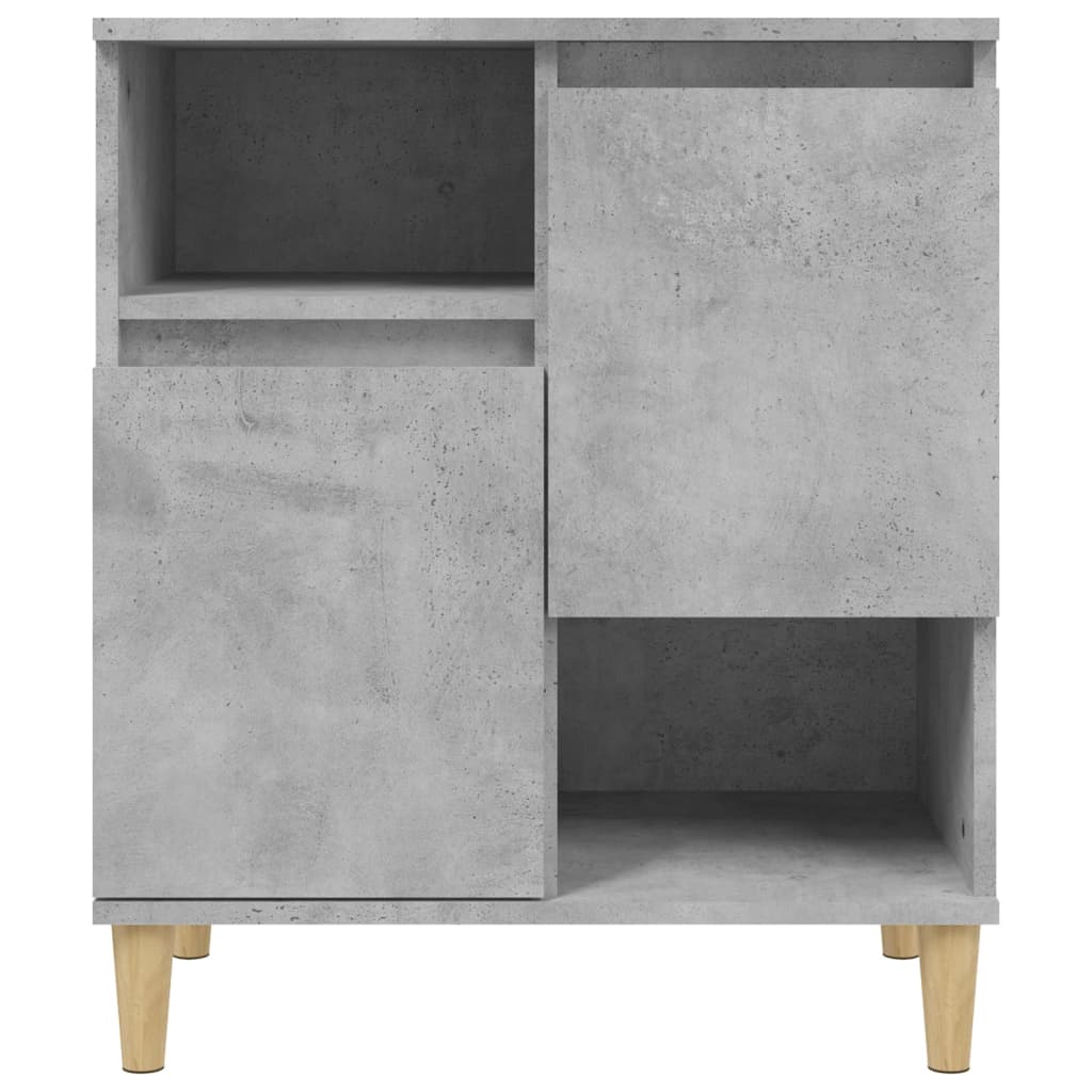 Komode 3 kom siva boja betona 60x35x70 cm od konstruiranog drva