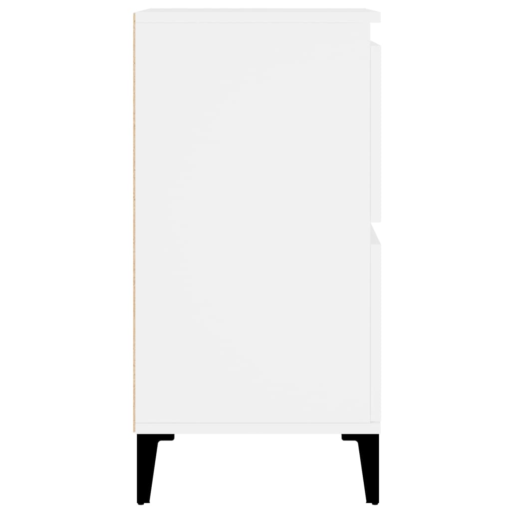 Komode 2 kom bijele 60 x 35 x 70 cm od konstruiranog drva
