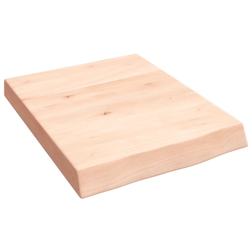 Kupaonska radna ploča 40x50x(2-6) cm netretirano masivno drvo