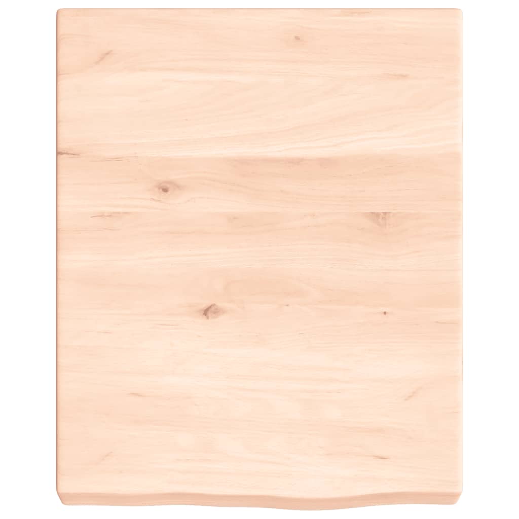 Kupaonska radna ploča 40x50x(2-6) cm netretirano masivno drvo